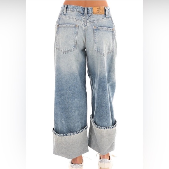 Free People We The Free Olsen Cuffed Crop Barrel Jeans. NWT. Daily driver - Picture 5 of 10